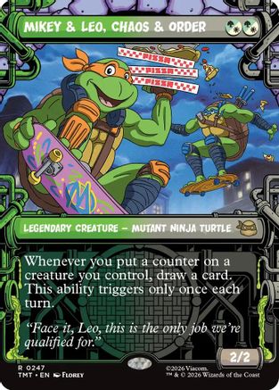 Mikey & Leo, Chaos & Order (Showcase)  [Teenage Mutant Ninja Turtles] Foil