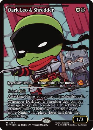 Dark Leo & Shredder (Showcase)  [Teenage Mutant Ninja Turtles] Foil