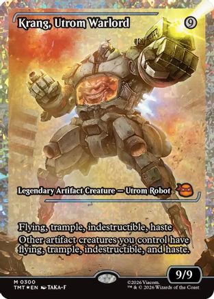Krang, Utrom Warlord (Showcase) (Fracture Foil)  [Teenage Mutant Ninja Turtles] Foil