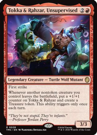 Tokka & Rahzar, Unsupervised  [Commander: Teenage Mutant Ninja Turtles] Foil