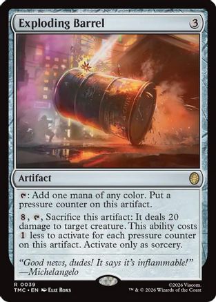 Exploding Barrel  [Commander: Teenage Mutant Ninja Turtles]