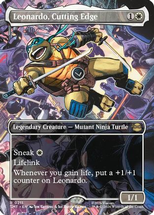 Leonardo, Cutting Edge (Borderless)  [Teenage Mutant Ninja Turtles] Foil