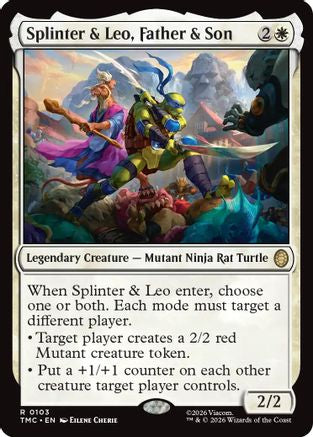 Splinter & Leo, Father & Son  [Commander: Teenage Mutant Ninja Turtles]