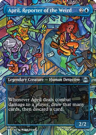 April, Reporter of the Weird (Borderless)  [Teenage Mutant Ninja Turtles] Foil