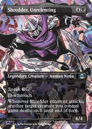 Shredder, Unrelenting (Borderless)  [Teenage Mutant Ninja Turtles] Foil