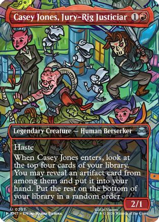 Casey Jones, Jury-Rig Justiciar (Borderless)  [Teenage Mutant Ninja Turtles] Foil