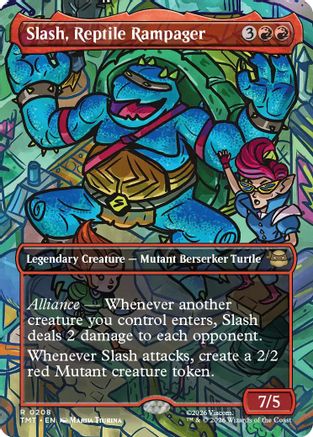 Slash, Reptile Rampager (Borderless)  [Teenage Mutant Ninja Turtles] Foil