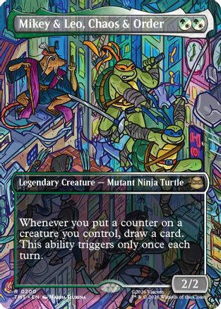 Mikey & Leo, Chaos & Order (Borderless)  [Teenage Mutant Ninja Turtles]