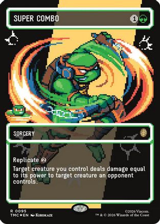 Super Combo (Borderless) (Surge Foil)  [Commander: Teenage Mutant Ninja Turtles] Foil