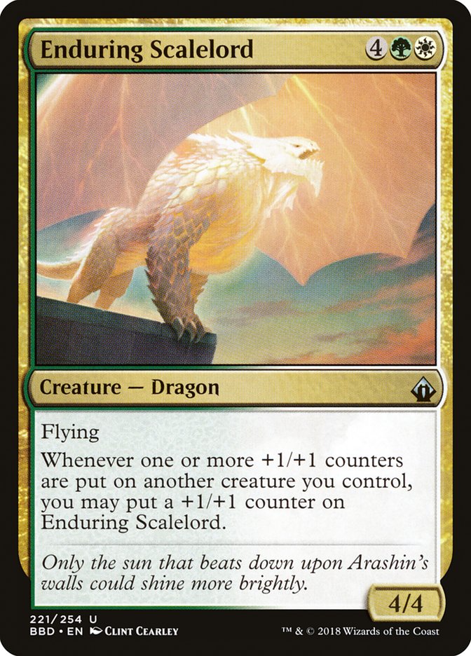 Enduring Scalelord [Battlebond] Foil