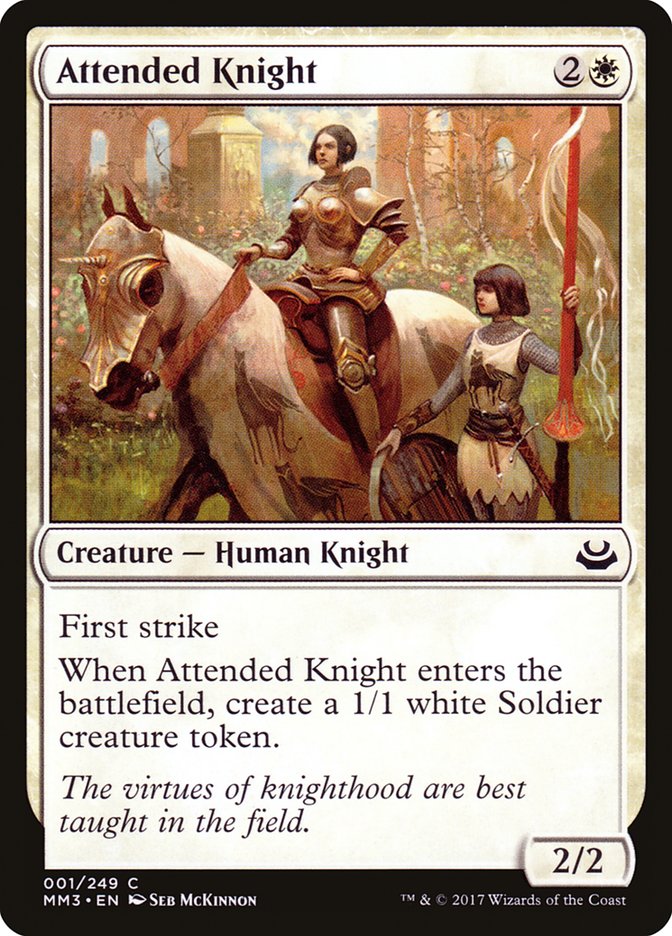 Attended Knight [Modern Masters 2017] Foil