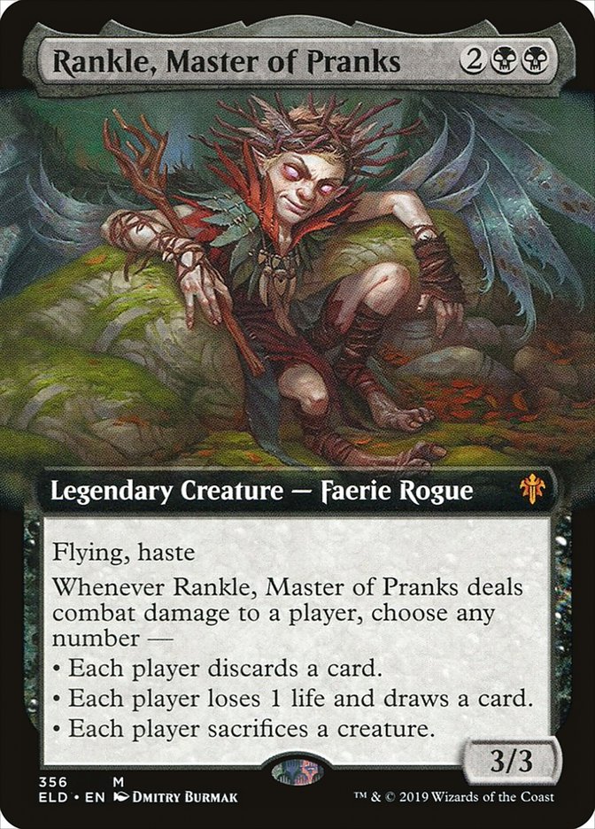 Rankle, Master of Pranks (Extended Art) [Throne of Eldraine] Foil