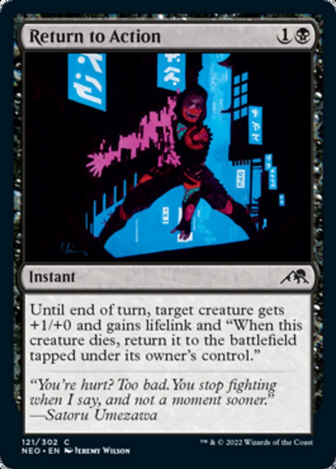 Return to Action [Kamigawa: Neon Dynasty] Foil