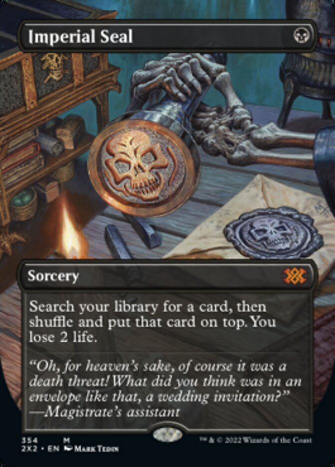 Imperial Seal (Borderless Alternate Art) [Double Masters 2022] Foil