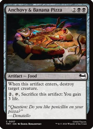 Anchovy & Banana Pizza  [Teenage Mutant Ninja Turtles]