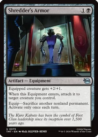 Shredder's Armor  [Teenage Mutant Ninja Turtles] Foil