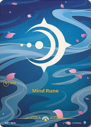 Mind Rune (R03b) (R03b) - Riftbound - [Riftbound Organized Play Promotional Cards] Foil