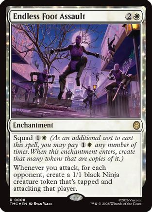 Endless Foot Assault (Surge Foil)  [Commander: Teenage Mutant Ninja Turtles] Foil