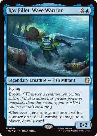 Ray Fillet, Wave Warrior (Surge Foil)  [Commander: Teenage Mutant Ninja Turtles] Foil