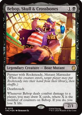 Bebop, Skull & Crossbones (Surge Foil)  [Commander: Teenage Mutant Ninja Turtles] Foil