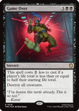 Game Over (Surge Foil)  [Commander: Teenage Mutant Ninja Turtles] Foil