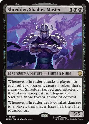 Shredder, Shadow Master (Surge Foil)  [Commander: Teenage Mutant Ninja Turtles] Foil