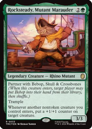 Rocksteady, Mutant Marauder (Surge Foil)  [Commander: Teenage Mutant Ninja Turtles] Foil