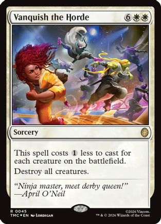 Vanquish the Horde (Surge Foil)  [Commander: Teenage Mutant Ninja Turtles] Foil