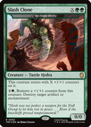 Slash Clone - Steelbane Hydra (Surge Foil)  [Commander: Teenage Mutant Ninja Turtles] Foil
