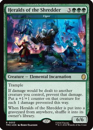Heralds of the Shredder - Vigor (Surge Foil)  [Commander: Teenage Mutant Ninja Turtles] Foil