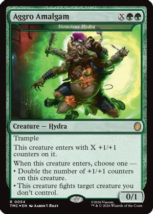 Aggro Amalgam - Voracious Hydra (Surge Foil)  [Commander: Teenage Mutant Ninja Turtles] Foil