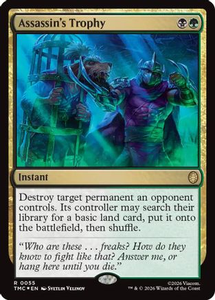 Assassin's Trophy (Surge Foil)  [Commander: Teenage Mutant Ninja Turtles] Foil