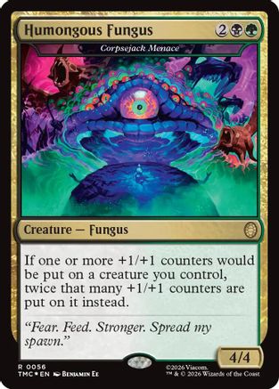 Humongous Fungus - Corpsejack Menace (Surge Foil)  [Commander: Teenage Mutant Ninja Turtles] Foil