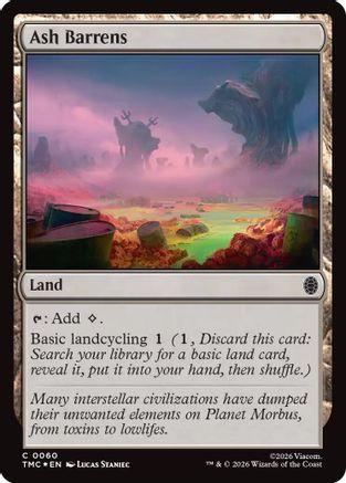 Ash Barrens (Surge Foil)  [Commander: Teenage Mutant Ninja Turtles] Foil