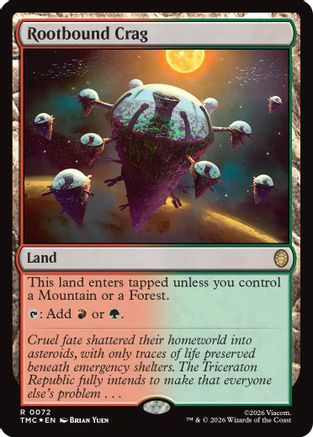 Rootbound Crag (Surge Foil)  [Commander: Teenage Mutant Ninja Turtles] Foil