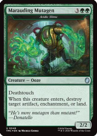 Marauding Mutagen - Acidic Slime (Surge Foil)  [Commander: Teenage Mutant Ninja Turtles] Foil