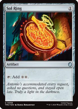 Sol Ring (Surge Foil)  [Commander: Teenage Mutant Ninja Turtles] Foil