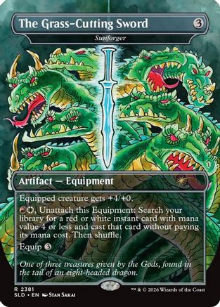 The Grass-Cutting Sword - Sunforger  [Secret Lair Drop Series]
