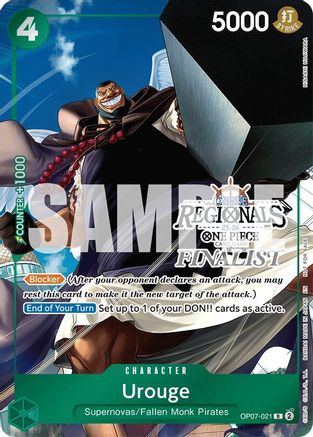 Urouge (Online Regional Finalist Card Set 2025 Vol.1) (OP07-021) - [One Piece Promotion Cards] Foil
