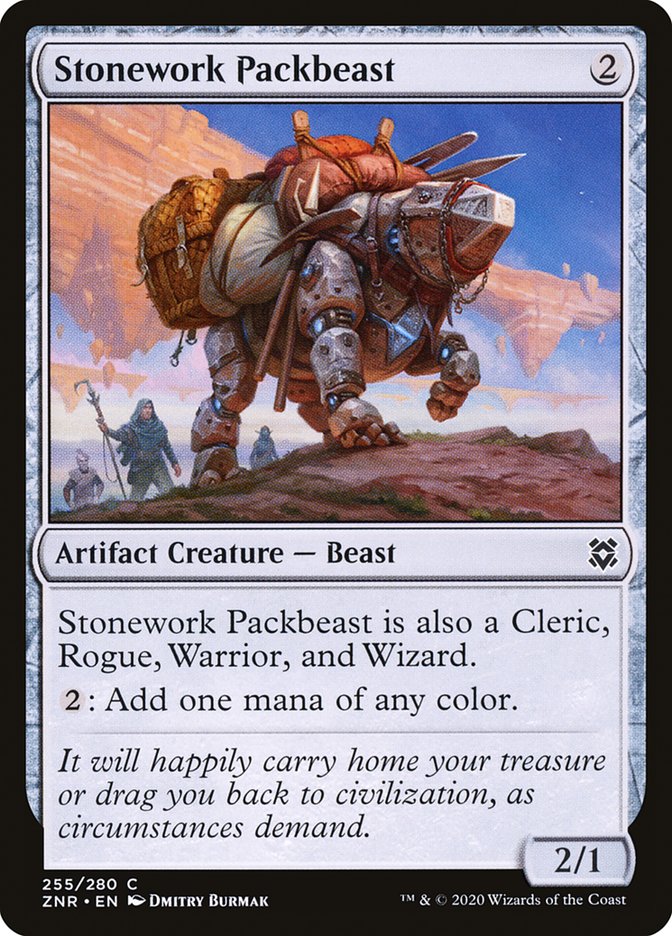 Stonework Packbeast [Zendikar Rising] Foil