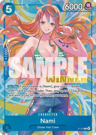 Nami (Heroines Battle Winner Pack) (P-112) - [One Piece Promotion Cards] Foil
