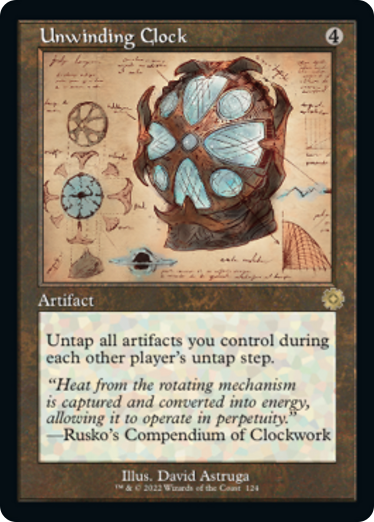 Unwinding Clock (Retro Schematic) [The Brothers' War Retro Artifacts] Foil