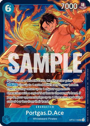 Portgas.D.Ace (119) (Store Treasure Cup 2026) (OP13-119) - [One Piece Promotion Cards] Foil