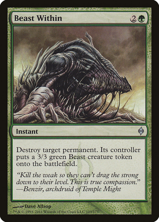 Beast Within [New Phyrexia] Foil