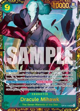 Dracule Mihawk - (CS 26-27 Regionals Season 1) (OP14-119) - [One Piece Promotion Cards] Foil
