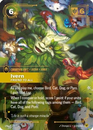 Ivern - Friend to All (177/219) - Riftbound - [Unleashed] Foil