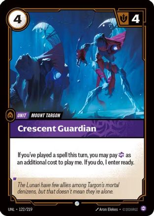 Crescent Guardian (122/219) - Riftbound - [Unleashed] Foil