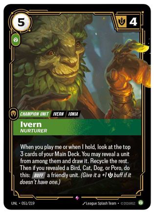 Ivern - Nurturer (051/219) - Riftbound - [Unleashed] Foil
