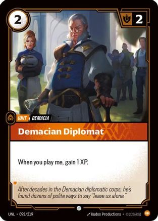 Demacian Diplomat (092/219) - Riftbound - [Unleashed]