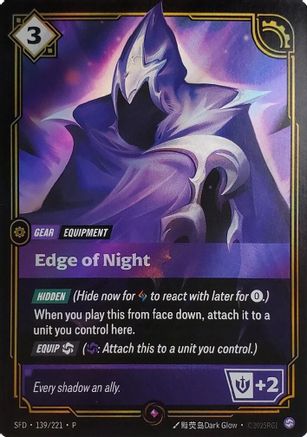 Edge of Night (Top 8) (139/221) - Riftbound - [Riftbound Organized Play Promotional Cards] Foil